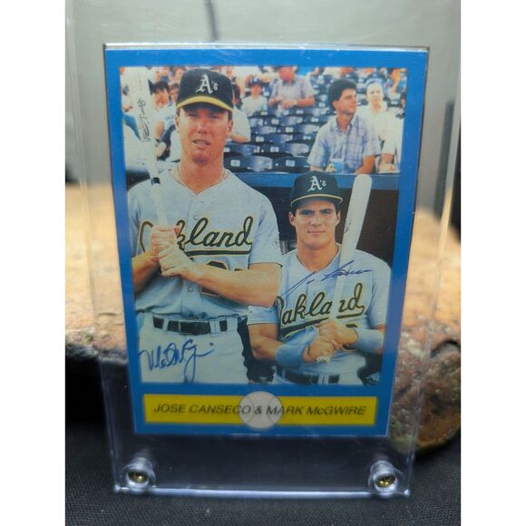 Mark McGwire & Jose Canseco Baseball Card Lot – Topps, Fleer, Mother's Cookies – - Picture 3 of 14
